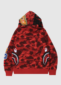 A BATHING APE: FULL SHARK ZIP HOODIE [RED] – socialstatuspgh780.com