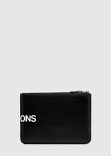 Load image into Gallery viewer, CDG: HUGE LOGO ZIP WALLET [BLACK]

