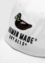 Load image into Gallery viewer, HUMAN MADE: 6 PANEL TWILL CAP [WHITE]
