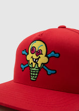 Load image into Gallery viewer, ICECREAM: GREEN CONE HAT [RED]

