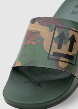 Load image into Gallery viewer, OFF-WHITE: DOUBLE ARROW SLIDER [GREEN]
