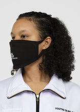 Load image into Gallery viewer, SOCIAL STATUS: COTTON FACE MASK [BLACK]
